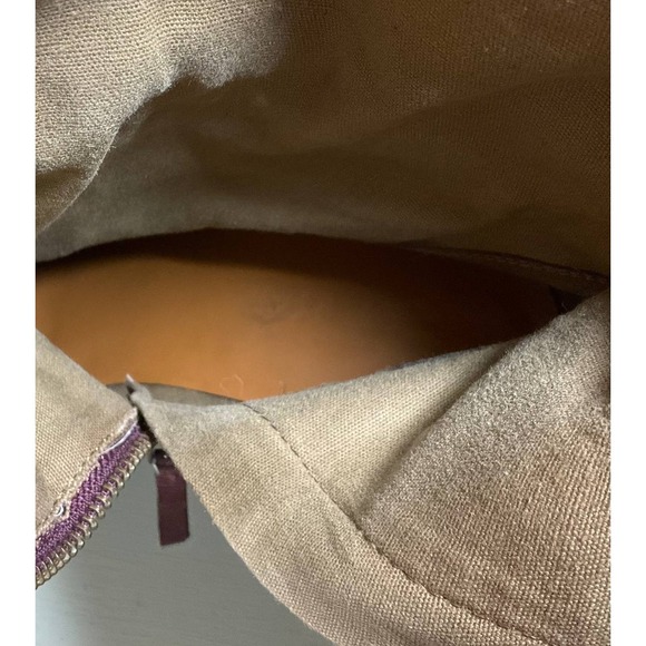 Nine West Vintage America Valory Riding Boot Womens 11M Purple Leather Knee High - Picture 14 of 16